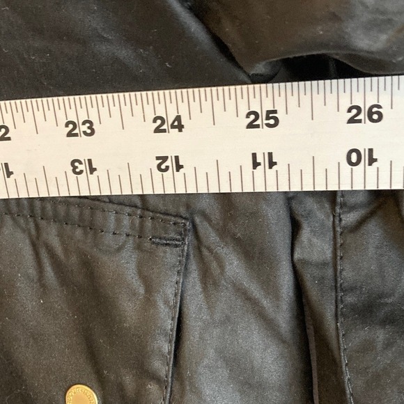 J Crew Barbour® Erma waxed jacket Size 14 Black - Picture 6 of 9